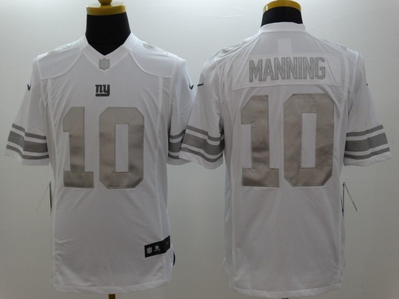 Men's New York Giants Eli Manning #10 White Jersey